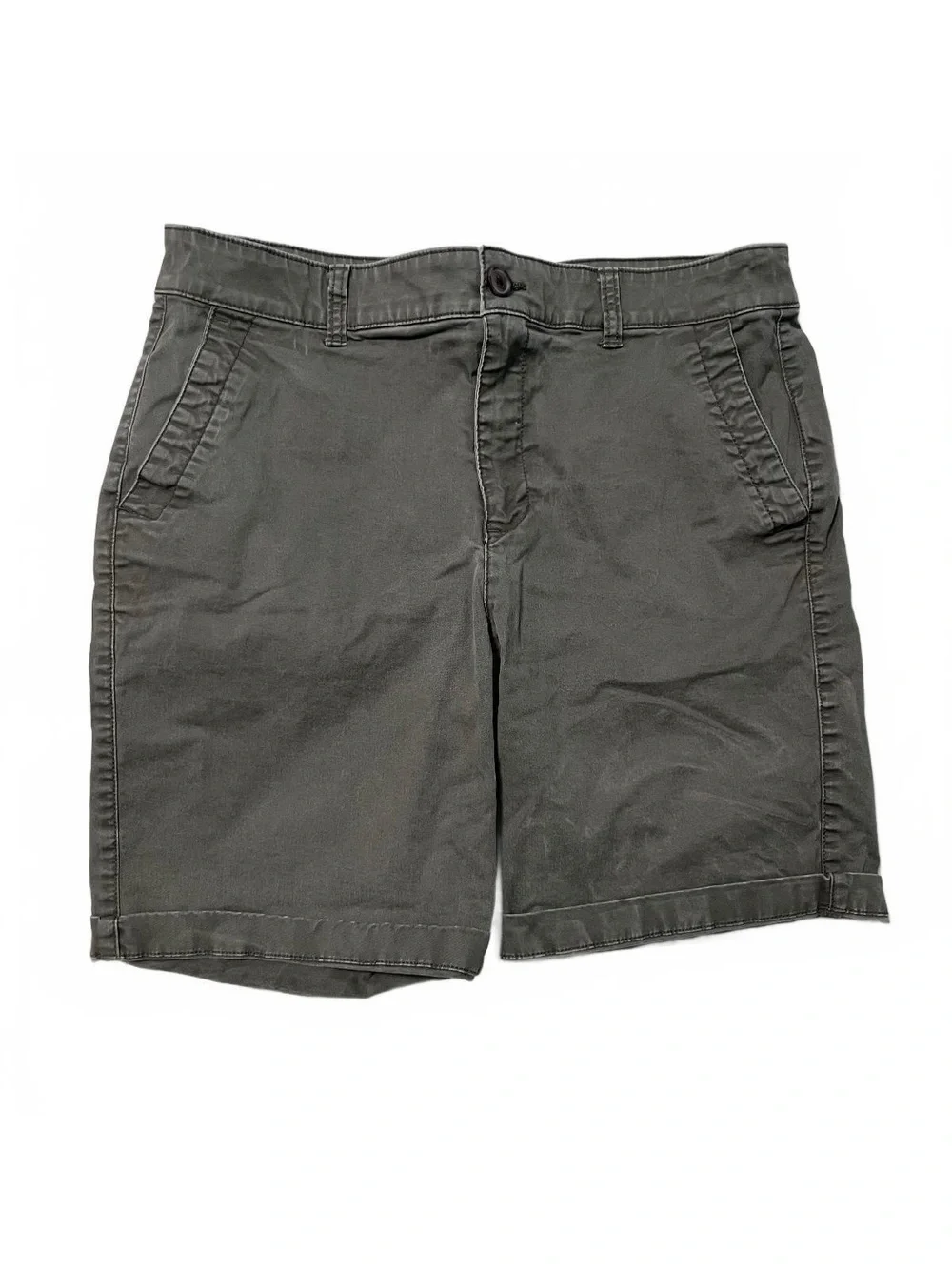 GAP Olive Green Khaki Utility Cargo Shorts Size 10 9” Inseam Gorpcore Comfy